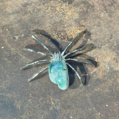 Spider with Crystal Gem – Symbol of Creativity, Protection & Healing Energy