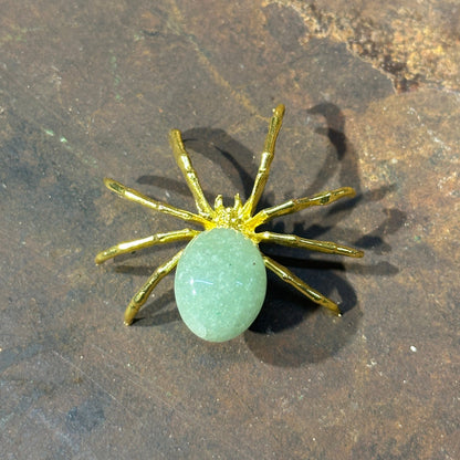 Spider with Crystal Gem – Symbol of Creativity, Protection & Healing Energy