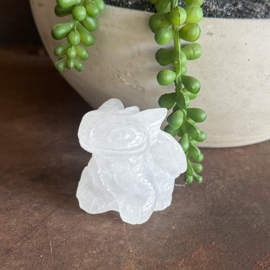 Light Fury Clear Quartz Crystal Carving – Symbol of Light & Spiritual Power
