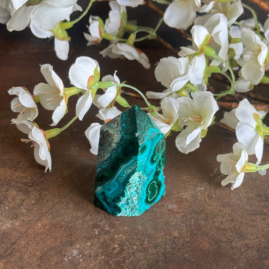 Chrysocolla & Malachite Crystal Towers – Emotional Healing, Heart Chakra & Spiritual Growth