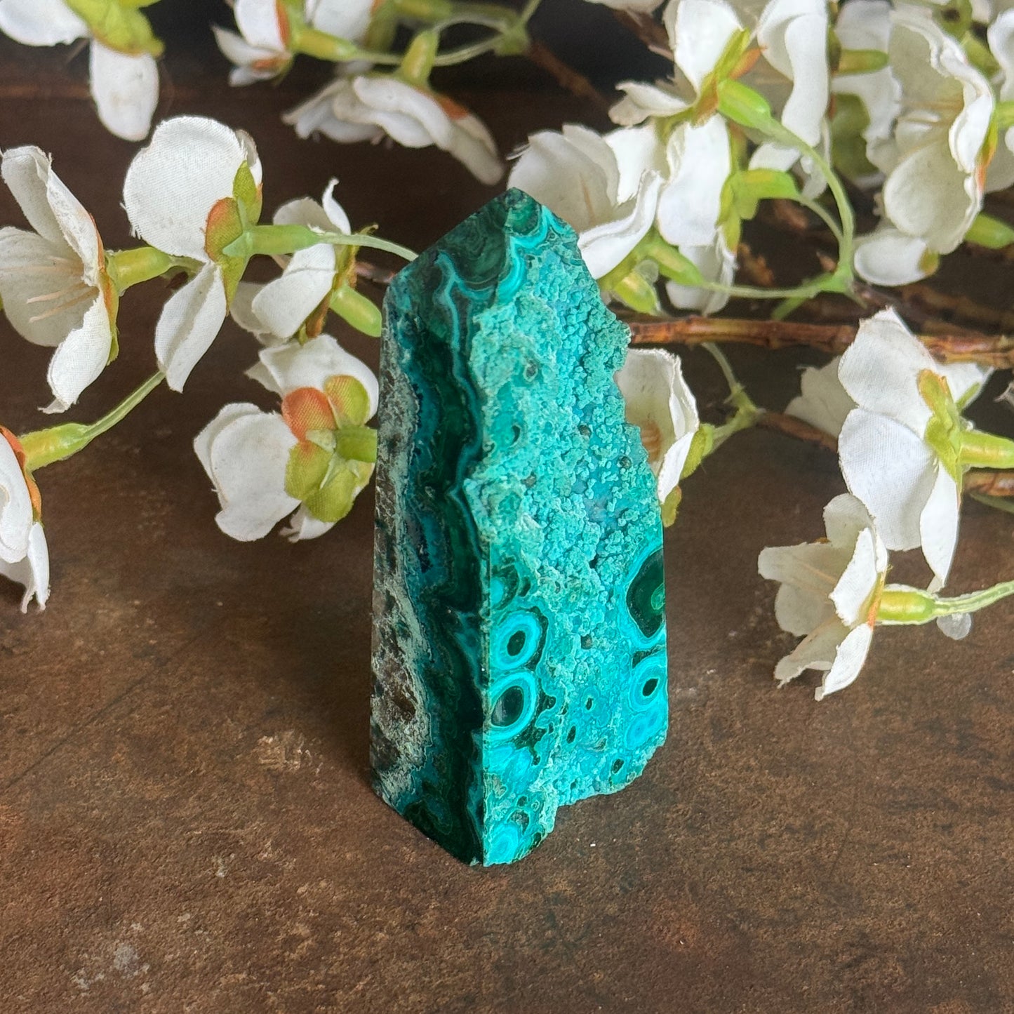 Chrysocolla & Malachite Crystal Towers – Emotional Healing, Heart Chakra & Spiritual Growth
