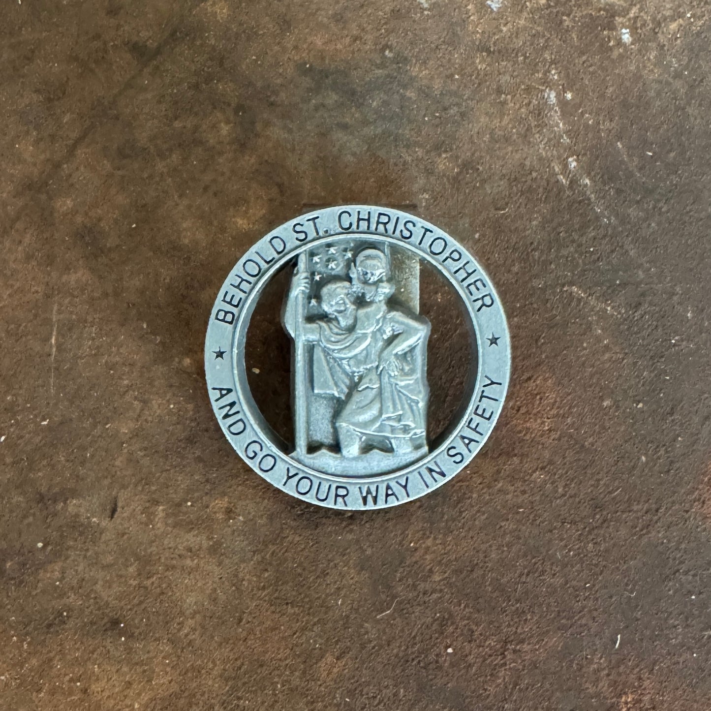 St Christopher Sun Visor Clip (Metal)