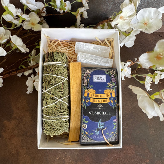 St. Michael Intention Set – Spiritual Protection, Energy Cleansing & Spiritual Gift Box