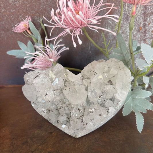 Clear Quartz with Sphalerite Crystal Heart – Rare Spiritual Healing Specimen