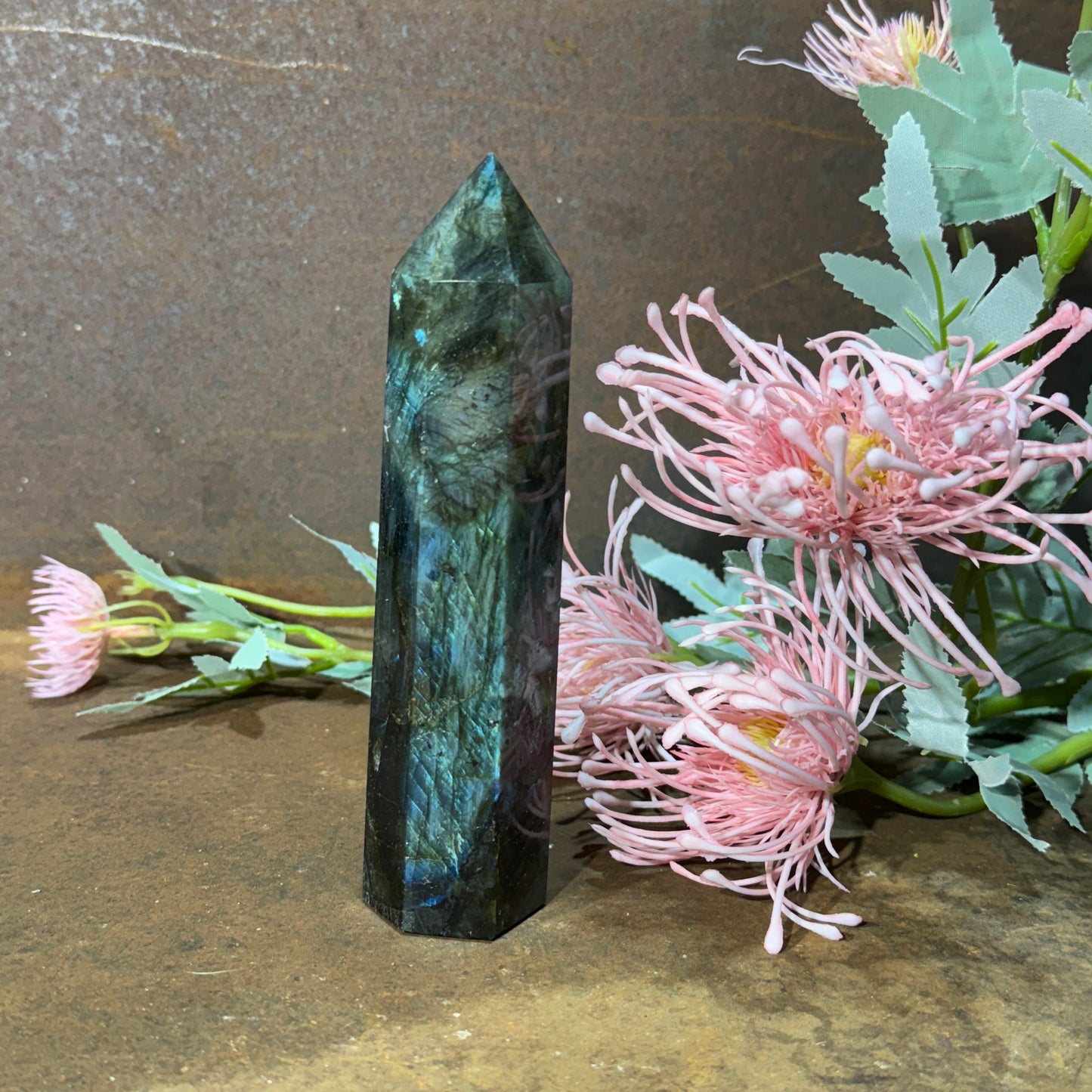 Labradorite Tower (Large) – Transformation, Protection & Divine Awakening
