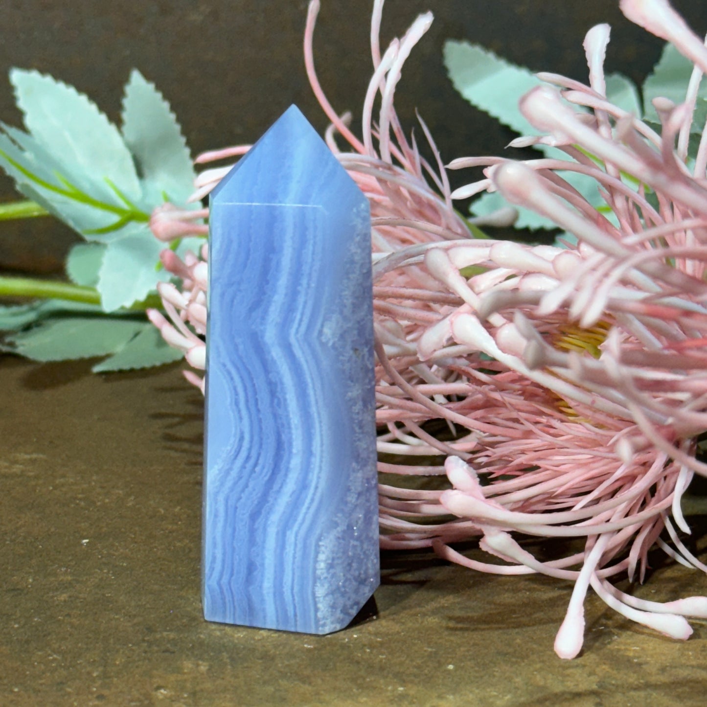 Blue Lace Agate Tower – Serenity, Communication & Spiritual Healing