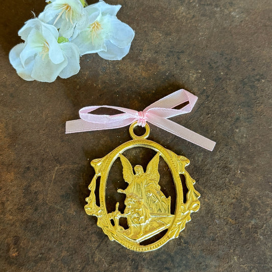 Guardian Angel Crib/Cot Medallion – Spiritual Protection for Your Little One