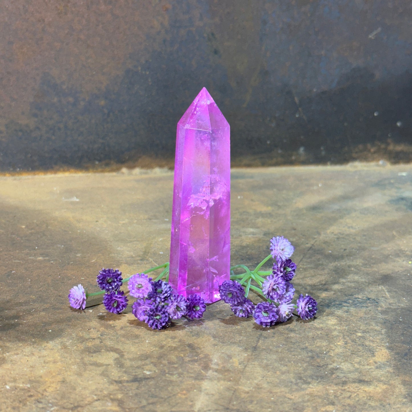 Rainbow & Angel Aura Quartz Towers – High-Vibration Light, Protection & Spiritual Healing