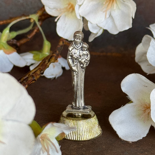 Metal Magnetic St. Anthony Statue 50mm – Patron Saint of Lost Things & Devotion