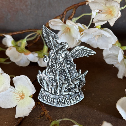 St. Michael Visor Clip – Spiritual Protection for Safe Travels