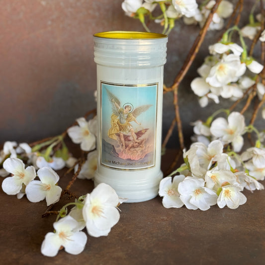 Archangel Michael Devotional Candle – Prayer Candle for Divine Protection & Faith