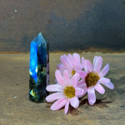 Labradorite Small Tower – Intuition, Protection & Spiritual Awakening