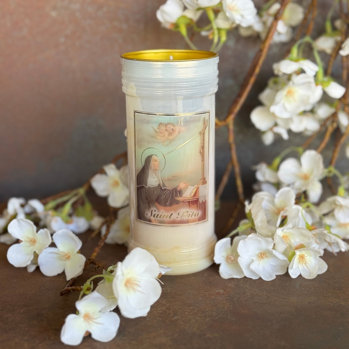 St. Rita Devotional Candle — Light for Faith, Hope & Miracles