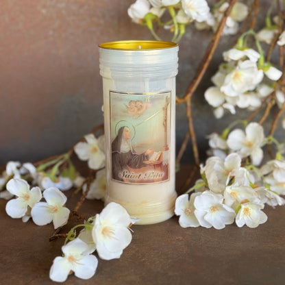 St. Rita Devotional Candle — Light for Faith, Hope & Miracles