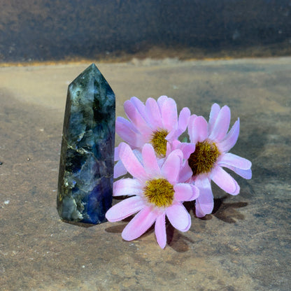 Labradorite Small Tower – Intuition, Protection & Spiritual Awakening