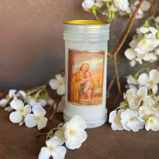 St. Joseph Devotional Candle – Real Estate Patron for Financial Relief, Divine Guidance & Spiritual Protection
