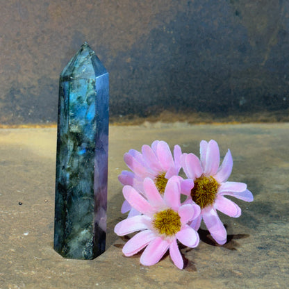 Labradorite Small Tower – Intuition, Protection & Spiritual Awakening