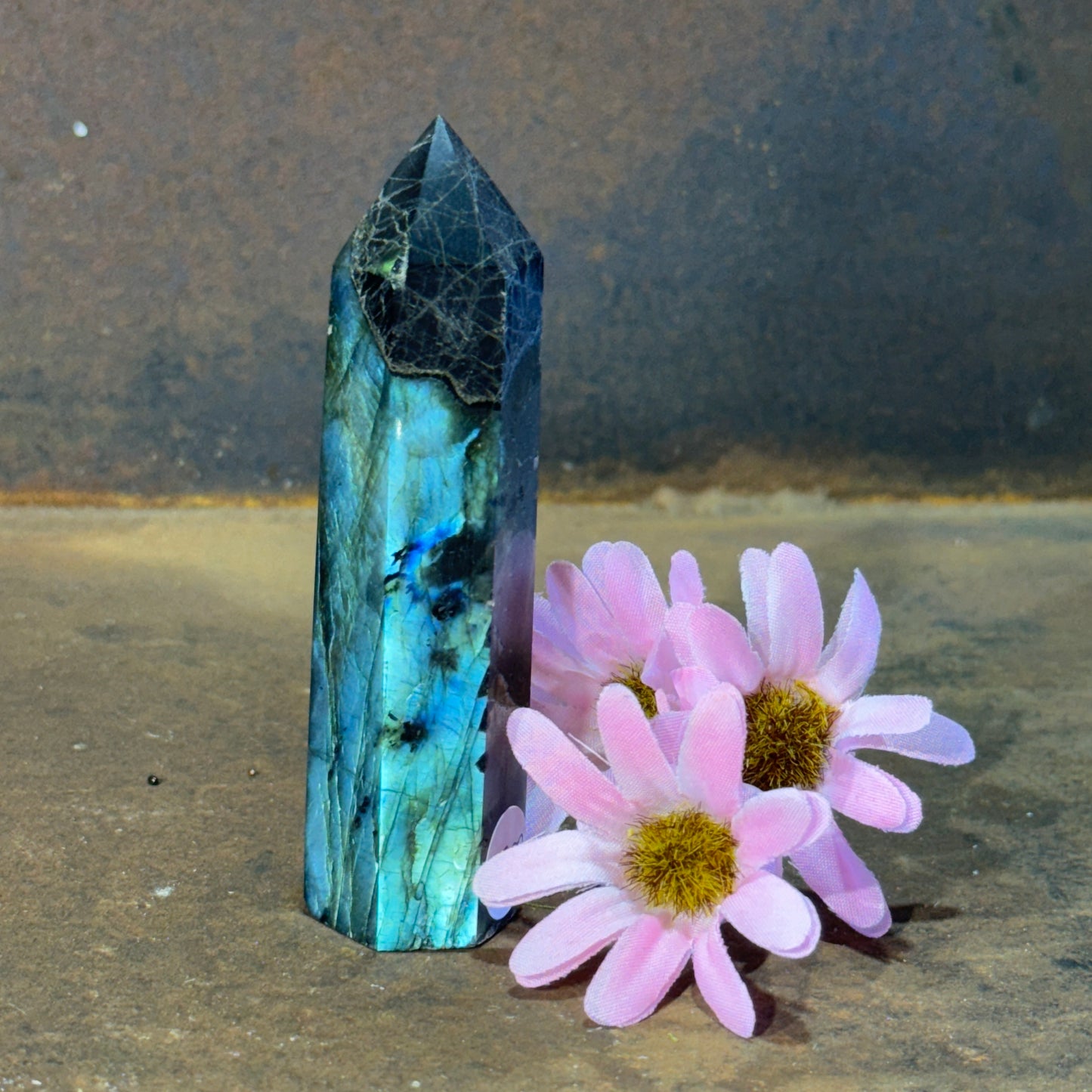 Labradorite Small Tower – Intuition, Protection & Spiritual Awakening