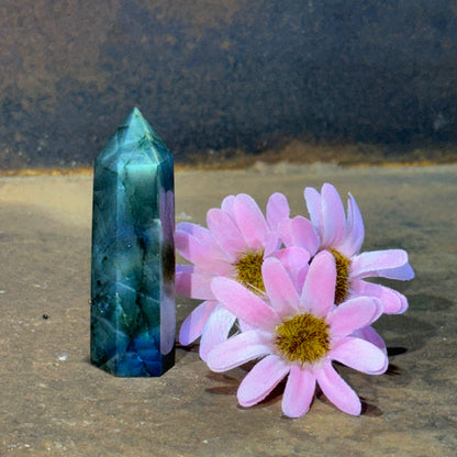 Labradorite Small Tower – Intuition, Protection & Spiritual Awakening