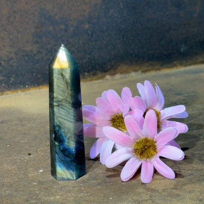 Labradorite Small Tower – Intuition, Protection & Spiritual Awakening