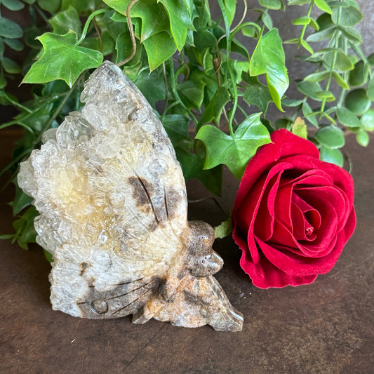 Geode Angel & Mermaid Crystal Carvings for spiritual protection, emotional healing and energy alignment