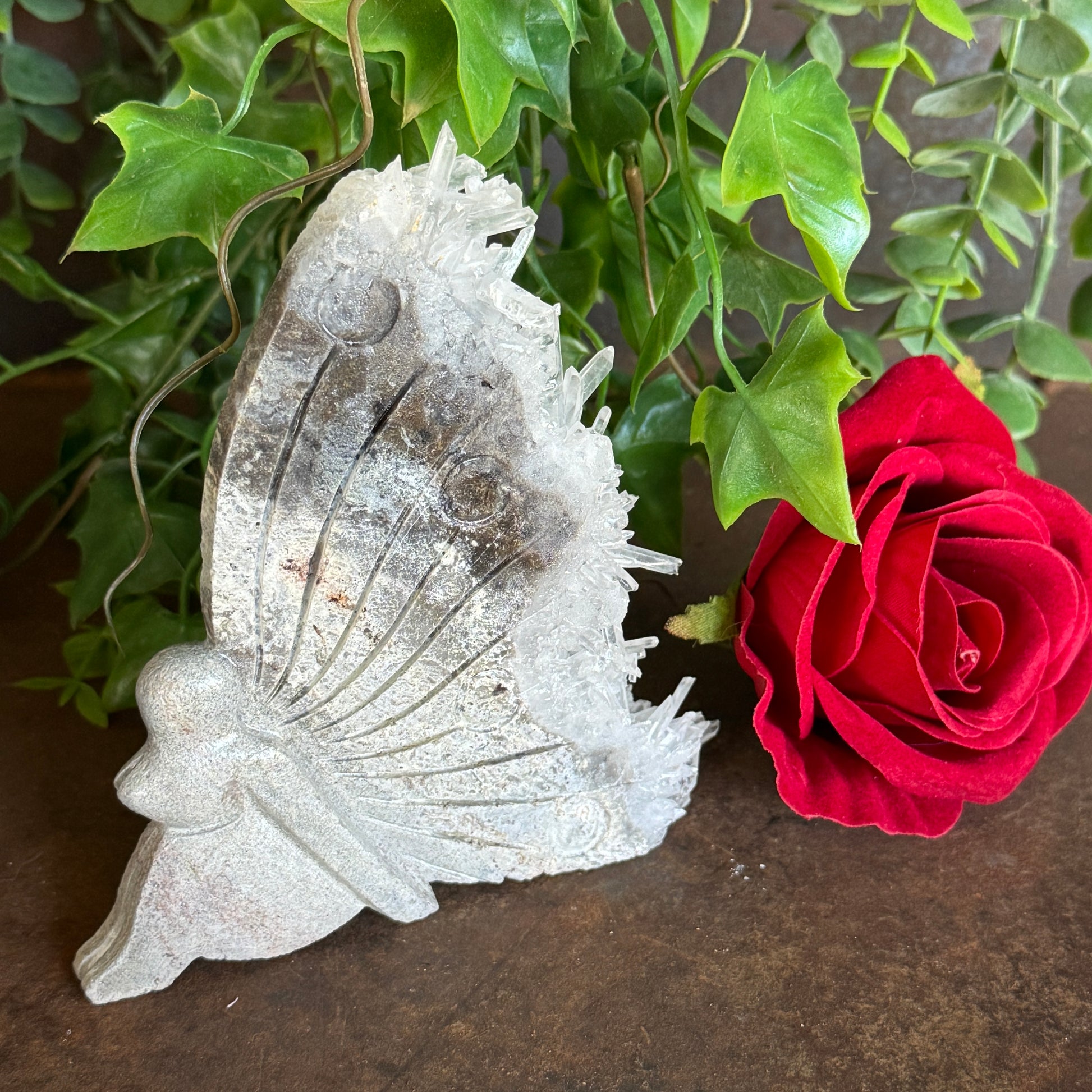 Geode Angel & Mermaid Crystal Carvings for spiritual protection, emotional healing and energy alignment