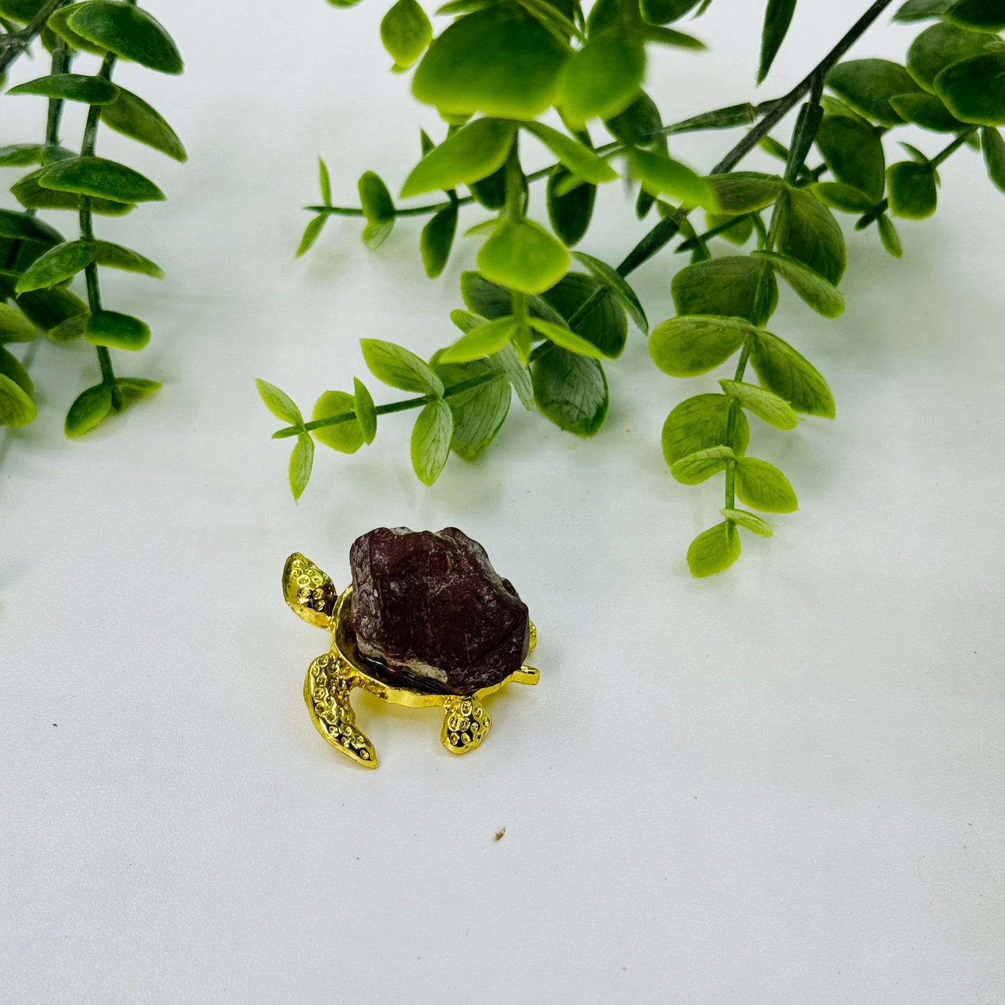 Crystal Turtle Figurine with Gem Shell – Wisdom, Protection & Positive Energy