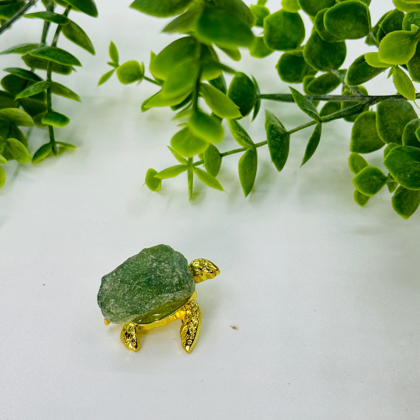 Crystal Turtle Figurine with Gem Shell – Wisdom, Protection & Positive Energy