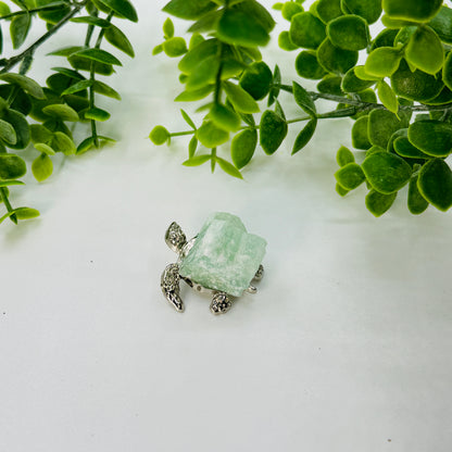 Crystal Turtle Figurine with Gem Shell – Wisdom, Protection & Positive Energy