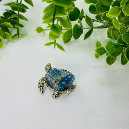 Crystal Turtle Figurine with Gem Shell – Wisdom, Protection & Positive Energy
