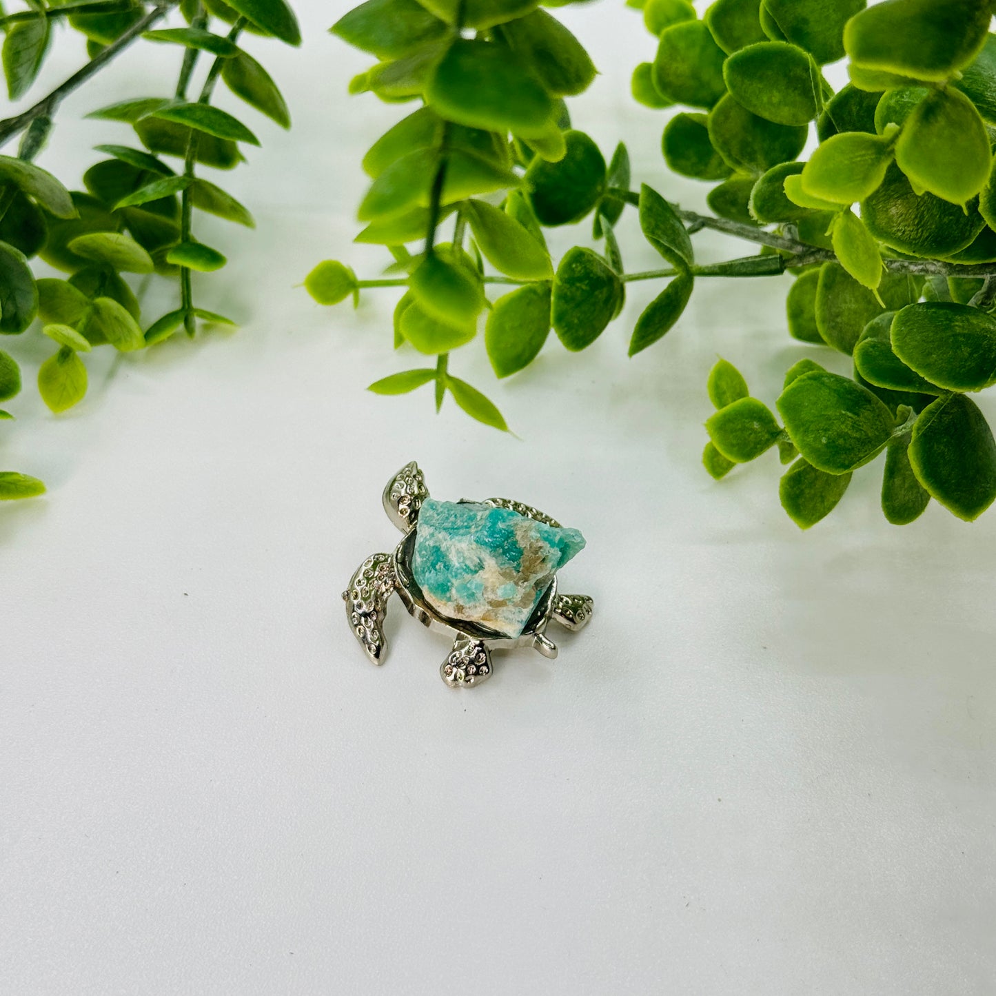 Crystal Turtle Figurine with Gem Shell – Wisdom, Protection & Positive Energy