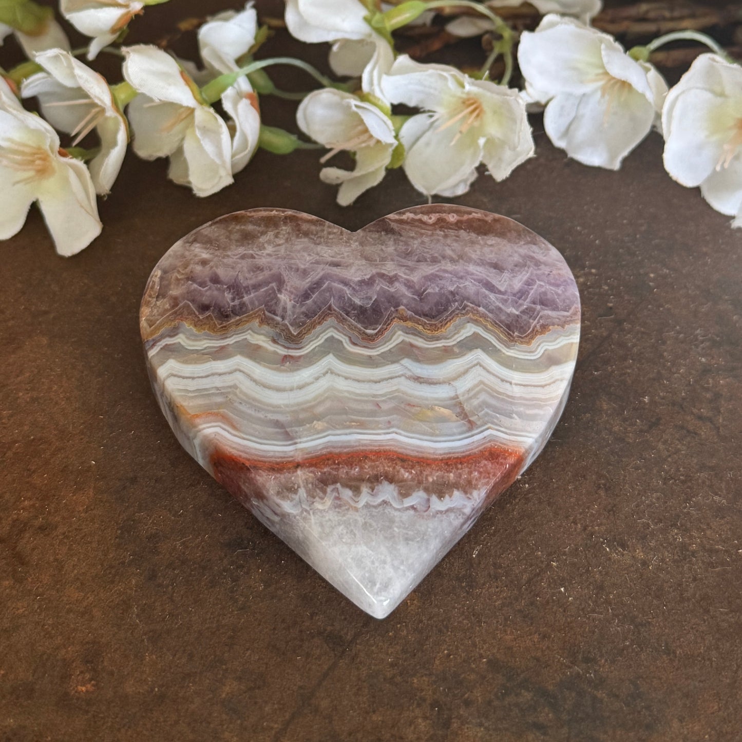 Amethyst & Agate Crystal Hearts – Spiritual Healing, Protection & Emotional Balance