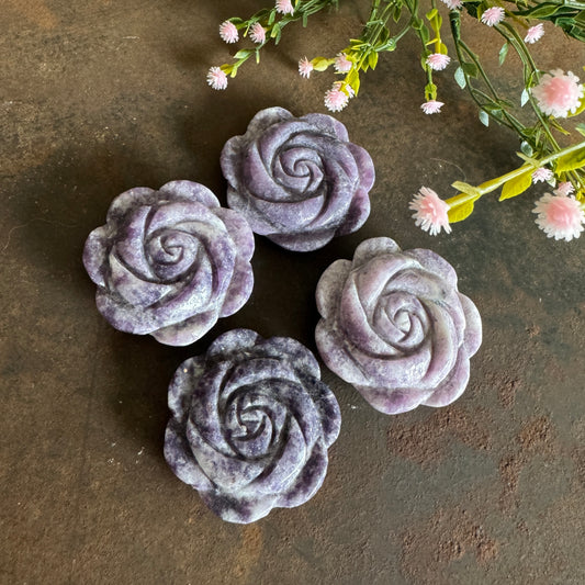 Crystal Flower Carvings – Hand-Carved Crystals for Healing & Décor