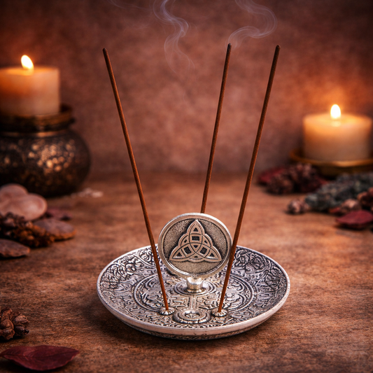 Triquetra Incense Burner – Sacred Protection & Spiritual Energy Incense Holder
