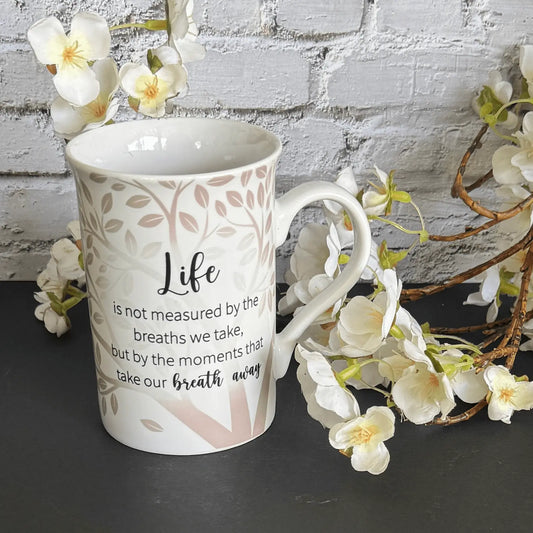 life mug inspirational quote gratitude mindfulness spiritual gift ceramic mug