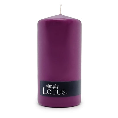 Simply Lotus Purple Pillar Candle – Spiritual Ritual Candle for Wisdom, Intuition & Clarity