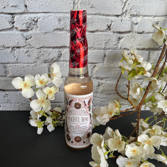 Peaceful Home Cleansing Water for energy cleansing, spiritual protection, calm, and positive energy