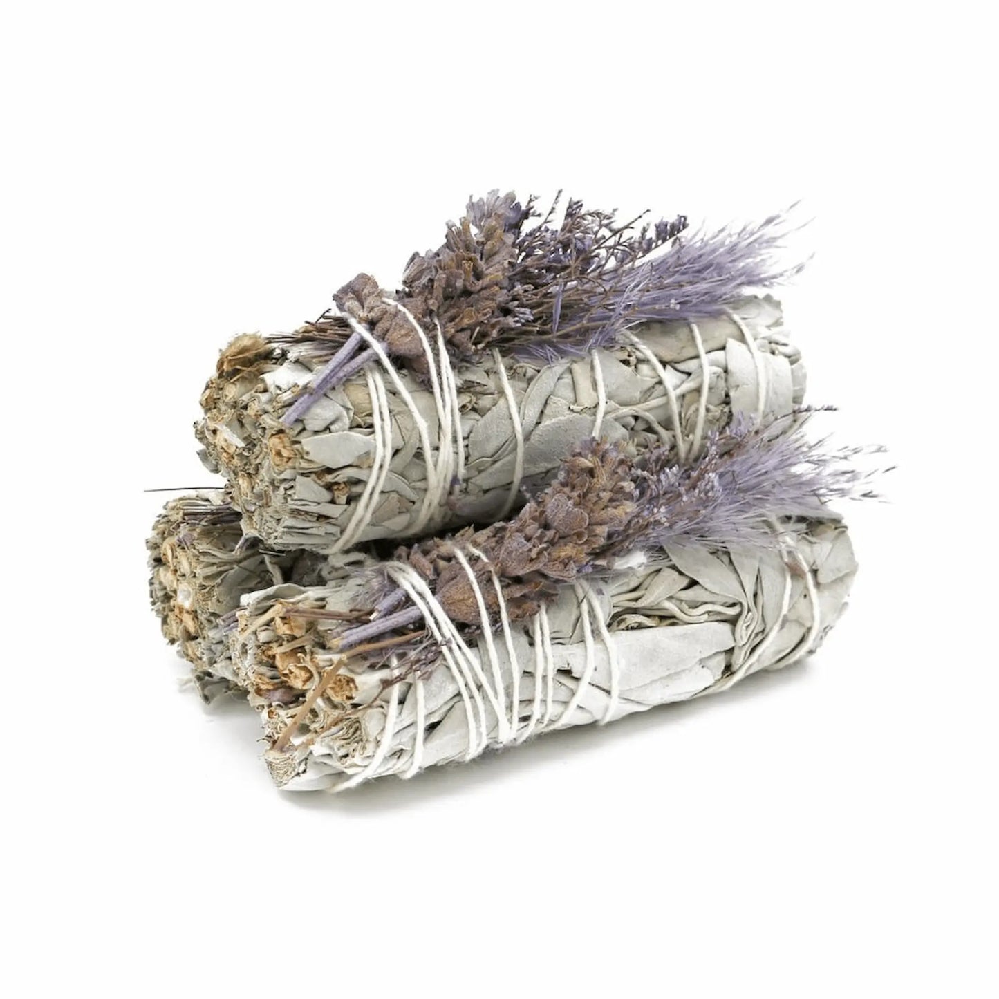 Purple Bouquet Sage Smudge Stick 10cm for energy cleansing, spiritual healing, inner peace, and spiritual protection.
