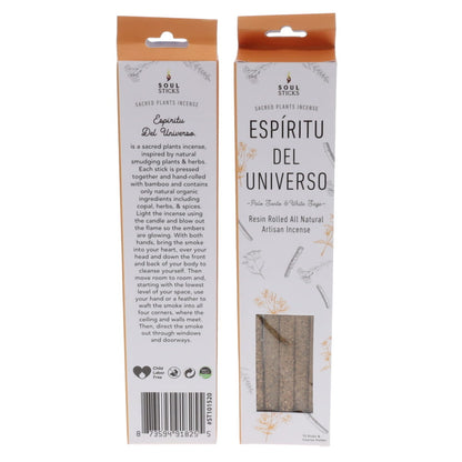 White Sage & Palo Santo Artisan Incense incense packaging and sticks