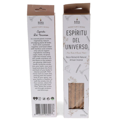 Palo Santo & Sandalwood Artisan Incense incense packaging and sticks