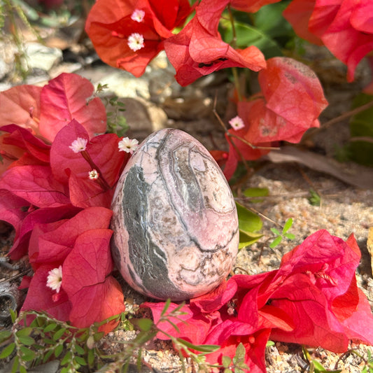 Rhodochrosite Egg – Crystal of Love, Balance & Emotional Healing