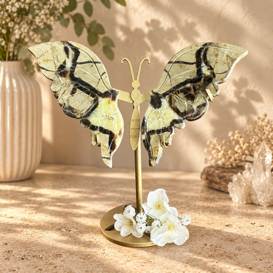 Septarian Crystal Butterfly Small Wings – Transformation, Resilience & Emotional Healing