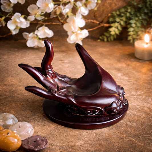 Spiritual hand sphere holder Australia, crystal ball stand, resin hand crystal holder, altar crystal display stand for spiritual healing