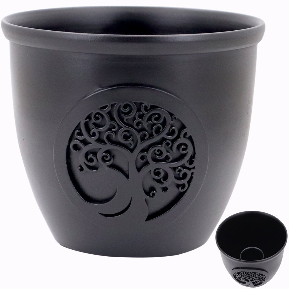 Tree of Life smudge bowl for energy cleansing, spiritual protection, emotional healing, and incense or smudging rituals
