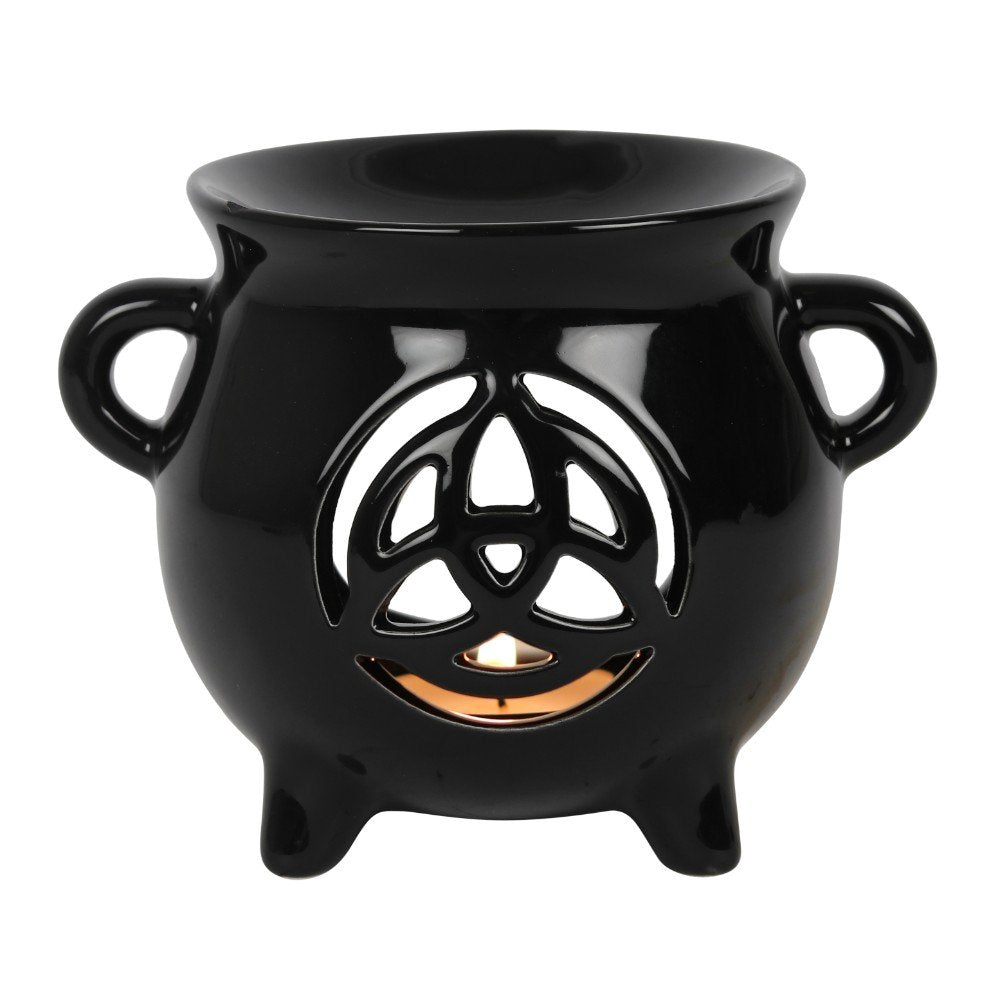 Triquetra Cauldron Oil Burner – Spiritual Gift for Peace, Balance & Sacred Rituals