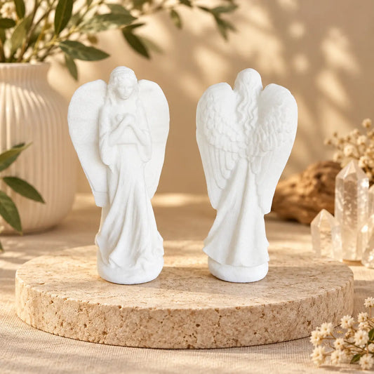White Jade Angel Carving – Purity, Peace & Divine Protection