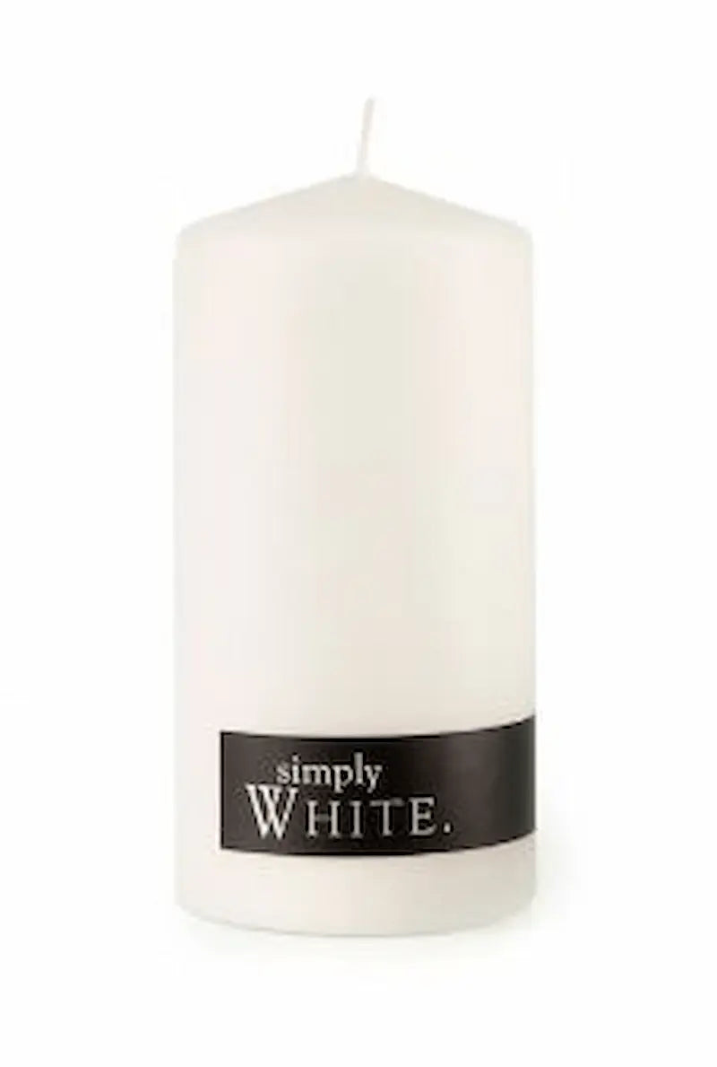 Simply White pillar candle spiritual ritual candle for clarity manifestation energy cleansing and spiritual healing