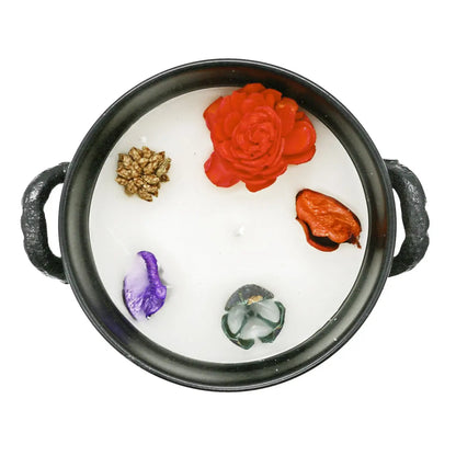White Sage Tree of Life Cauldron Candle (326g) – Energy Cleansing