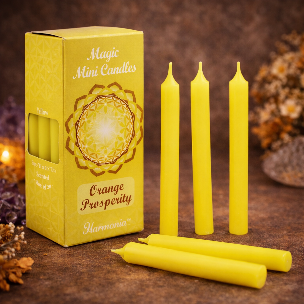 Yellow Prosperity Spiritual Candle – Wealth, Success & Confidence Energy