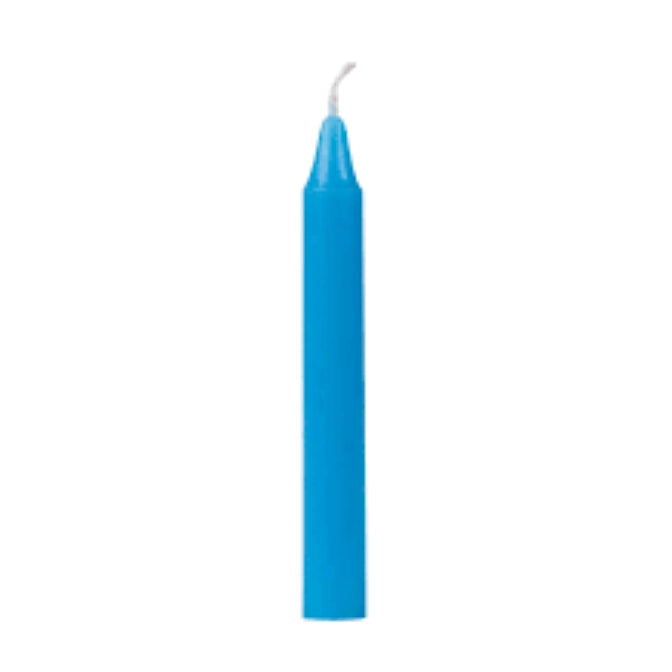 Light Blue Ritual Candles – Myrrh Awareness 20 Pack